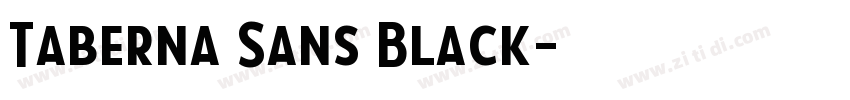 Taberna Sans Black字体转换 Taberna Sans Black字体转换